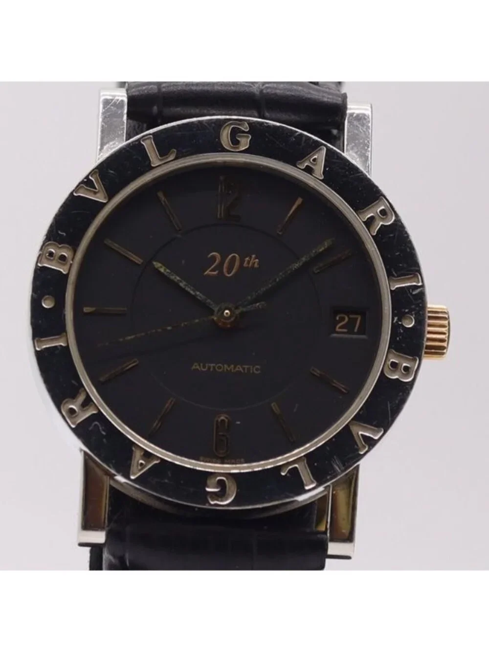 Bvlgari Bulgari Sld Automatic Date Black Dial Watch 7 Dit